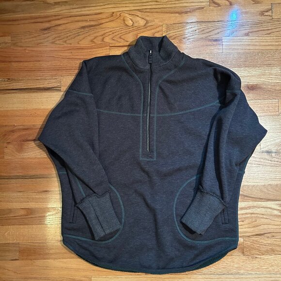 Womens FP Movement Mountain Dreamin Reversible Stargazer Green 1/2 Zip Fleece S - Picture 6 of 16